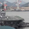 2016年7月に呉にやってきた護衛艦「いずも」