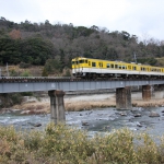 狩留家〜白木山間にある第1三篠川橋梁（2008年1月撮影）
