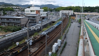 貨物列車の試運転？