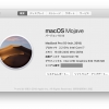 このMacについて macOS Mojave