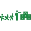 通学する生徒(ヒューマンピクトグラム2より)
