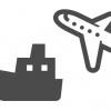 飛行機と艦(icooon-monoより)