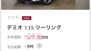 中古車検索サイトに載ったデミオさん