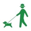 犬の散歩(ヒューマンピクトグラム2より)