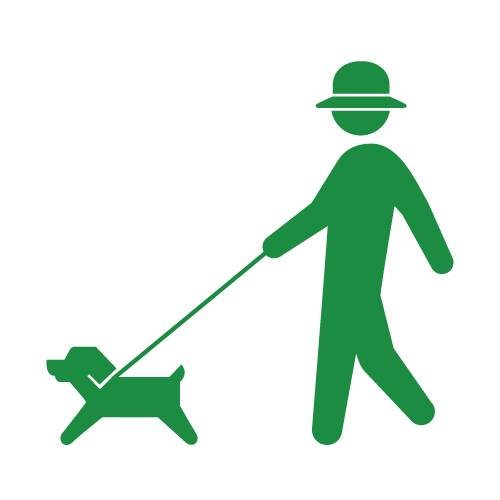 犬の散歩（ヒューマンピクトグラム2より）