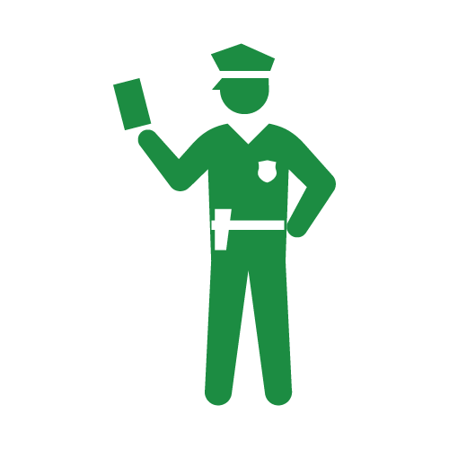 切符を切る警官(ヒューマンピクトグラム2.0より)