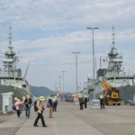 呉基地Fバースのカナダ海軍フリゲート艦 2022年10月