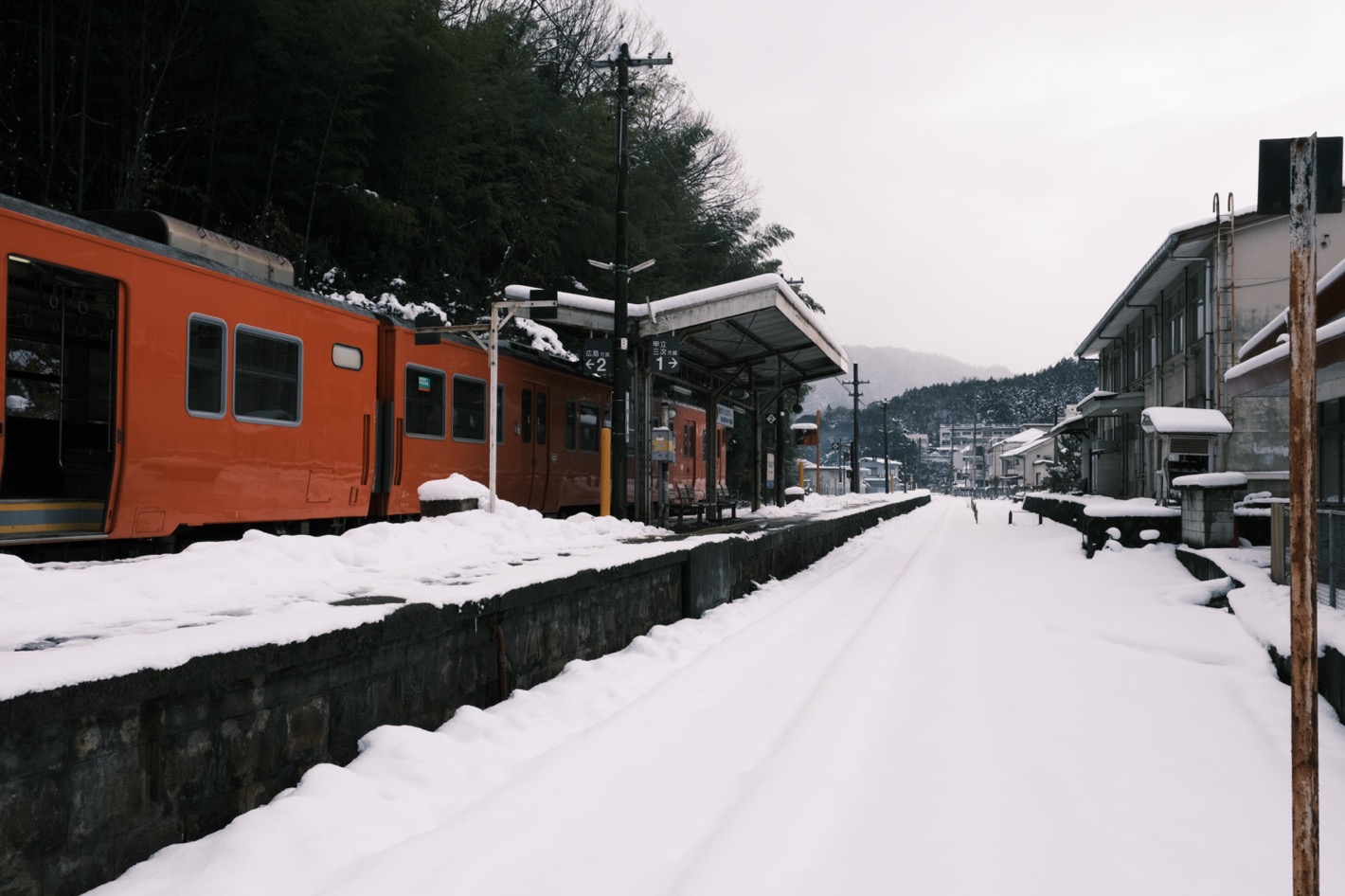 芸備線 志和口駅 2022年12月24日